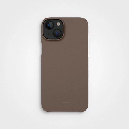 Plastic Free Phone Case Earth Brown, Made From Plants | agood company, iPhone 14 Plus
