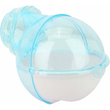 Hamster Sandbad Plastik Lille PET Sandbad Beholder Hamster Sandkasse Sauna Udendørs Badeværelse Lille PET Selvrensende (Blå)