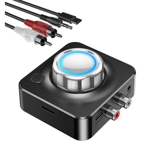 Home Stereo Bluetooth-modtager, RCA Bluetooth-adapter til gamle modtagere med 3D-surroundlyd