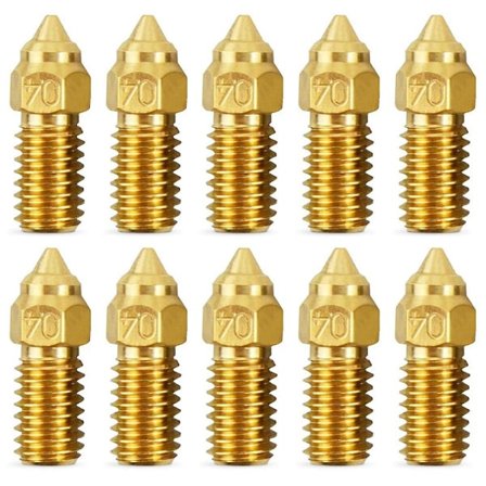 10 kpl Elegoo Neptune 4 -sarjan suuttimia 3D-tulostimelle, korkean lämpötilan 0,4 mm suuttimien sarja Neptune 4 Pro -tulostimelle