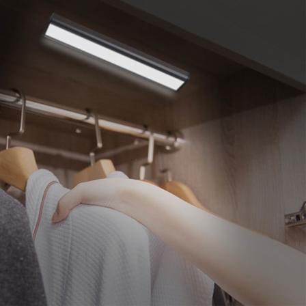 350LM Bevegelsessensorlampe Hvit Belysning Magnetisk Oppladbar LED Trådløs Skaplys 30LED