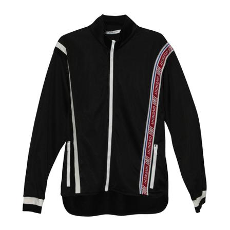 Givenchy Pre-owned, Logo Tape New Hem Track Jacket Zwart, Heren, Maat:ONE Size