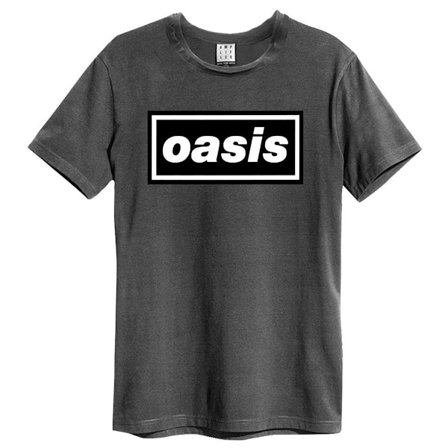 Amplified Womens/Ladies Logo Oasis T-Shirt L Charcoal