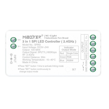 SYNERGY 21 Pixel LED 3 in 1 SPI LED Controller (2.4GHz) *Milight/Miboxer*