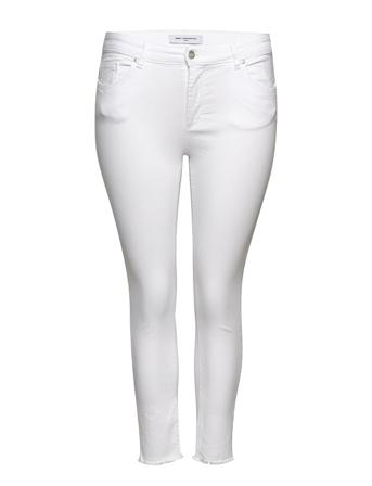 Carwilly Life Reg Sk Ank Jeans White Skinny Jeans Hvit ONLY Carmakoma