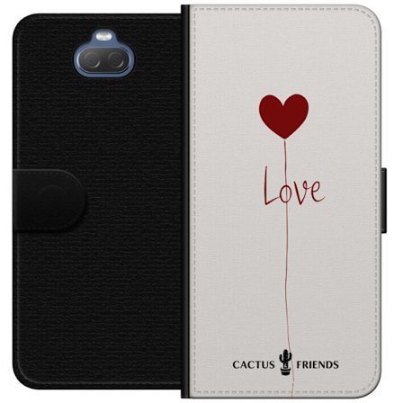 Yhteensopiva Lompakkokotelo Sony Sony Xperia 10 Cactus and Friends - Love Balloon Minimal