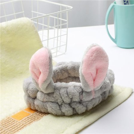 Ansiktsvask Hodebånd Bokstav Myk Varm Sløyfe Sminke Hårbånd Dyr