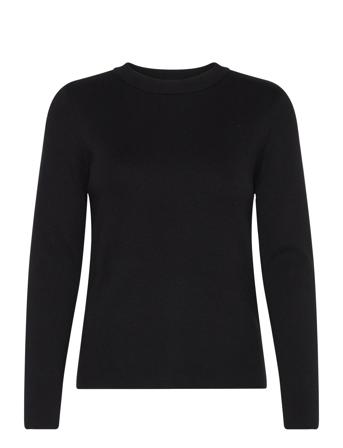 Objester Sli L/S Knit Pullover Noos Tops Knitwear Jumpers Black Object