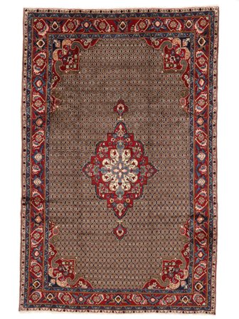 Tappeto Koliai 200X310 Marrone/Rosso Scuro (Lana, Persia)