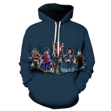 Roblox Gaming Sport Hoodies för Barn 5-10 År - Pojkar & Flickor - Tröja med Huva - Present