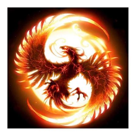 Phoenix Nirvana - Timanttimaalaus El inlintu Py re T ysporaus Uutuus DIY Mosaiikki Kirjonta 5D Ristinommelus Koti Sisustuslahjat 60573 40x40cm