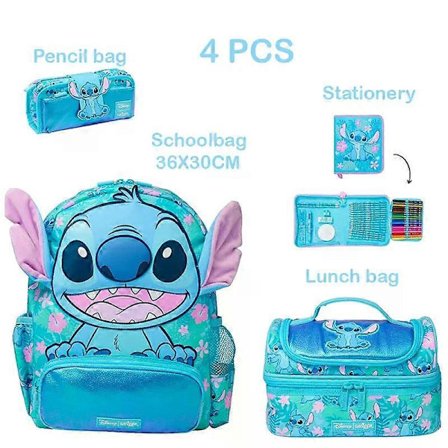 skoletaske Australien Smiggle skoletasker Stitch rygsæk madkasse vandflaske studerende gave skal købes individuelt
