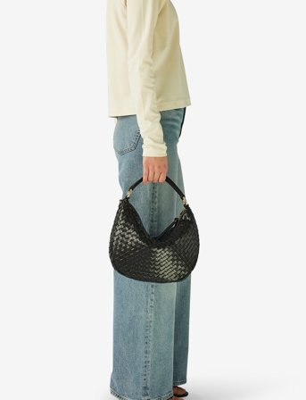 Adax Salerno Shoulder Bag Marlin - Black - ONE SIZE