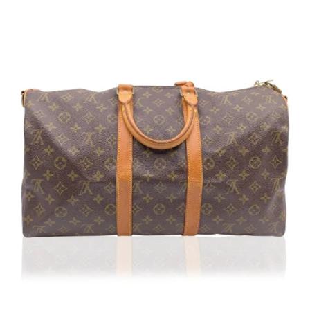 Louis Vuitton Vintage, Pre-owned Canvas travel-bags Bruin, Dames, Maat:ONE Size,leer