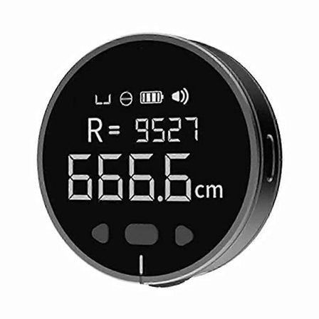 324 fot Elektronisk Digitalt Målebånd med LCD-Skjerm Digital Linjal Oppladbar Langdistanse Rull