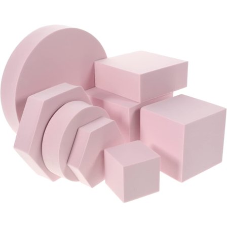 Geometriset valokuvausrekvisiitta setti 8 kpl vaahtomuovikuutiorekvisiitta