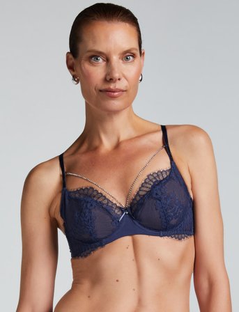Hunkemöller Pearlene Non-Padded Underwired Bra - Blue - B x 70