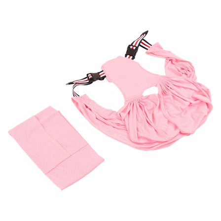 Baby Wrap Carrier Nyfødt Justerbar M Form Myk Pustende Mesh Opp Til 20 kg Rosa