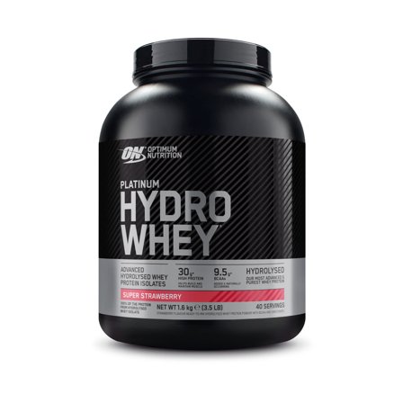 Optimum Nutrition Platinum Hydrowhey - 1,6kg - Super Strawberry - Proteinpulver, Kosttillskott, Protein, Proteinpulver