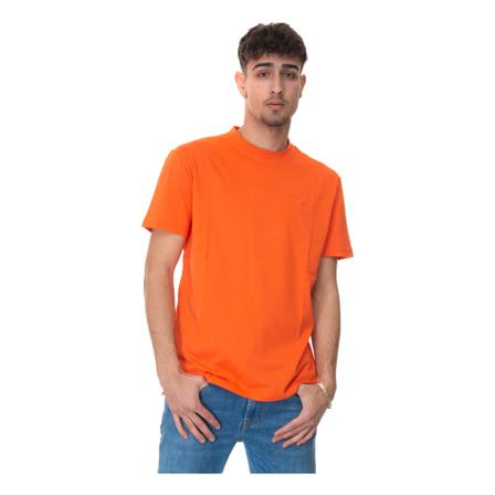 Hogan, Short-sleeved round-necked T-shirt Pomarańczowy, Mężczyzna, Rozmiar: XL