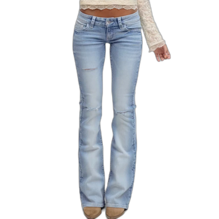 snygga low waist jeans