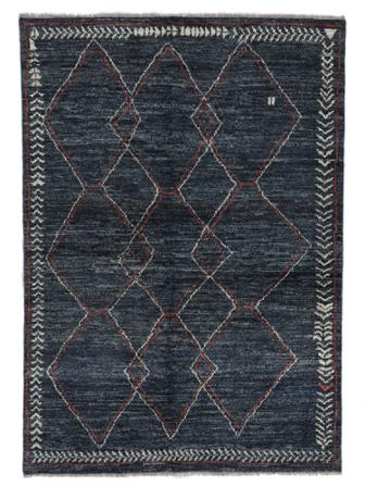 Berber Style Rug 138X196 Black Carpetvista