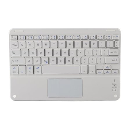 Bærbar 9in Bluetooth Touchpad-tastatur Saksdesign Ultra Slim Bluetooth-tastatur