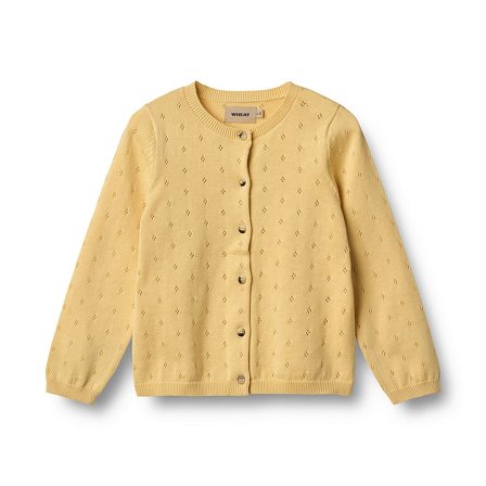 WHEAT Knit Cardigan Maia Golden Yellow Str 128/8 år, Tøj & Bolig, Børnetøj, Øvrigt