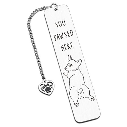 Bogmærker med hunde, Søde Corgi-bogmærker Gaveidéer til bogelskende hundeelskere Kvinder Mænd