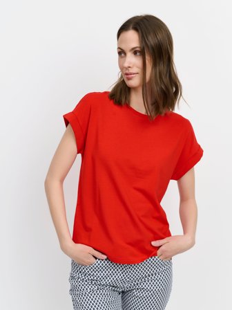 BRANDTEX - Kortærmet T-shirt - Rød