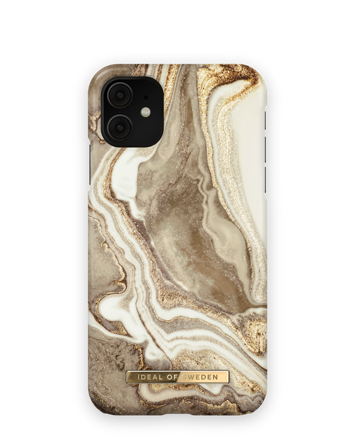 Female deksel, iPhone 11 Golden sand marble, iDeal of Sweden