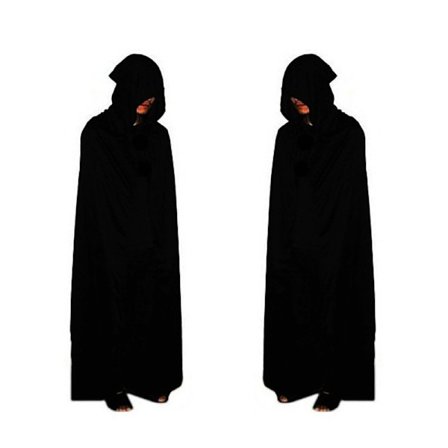 Halloween Grim Reaper Cape | Vampyrkappe Kostyme Voksen Barn Cosplay *Flanellkappe*60CM (inkludert hette)