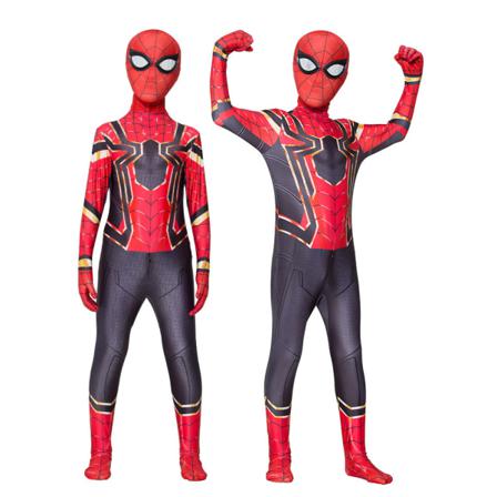 Kids Boys Avengers Iron Spiderman Superhjälte Cosplay Kostym