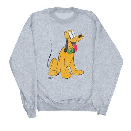 Disney Womens/Ladies Classic Pluto Sweatshirt M Heather Grey