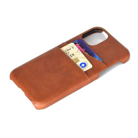 iPhone 13 - Skal med Korthållare Brun