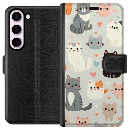 Kompatibelt Plånboksfodral till Samsung Samsung Galaxy S23 Katter