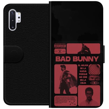 Kompatibelt Lommeboketui til Samsung Galaxy Note10+ Bad Bunny NFL-inspirert skjoldlogo med amerikansk fotball og stjerner