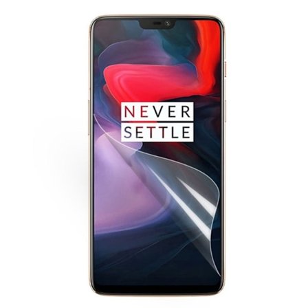 OnePlus 6 beskyttelsesfilm i ordinært blødt materiale til LCD skærm - Transparent