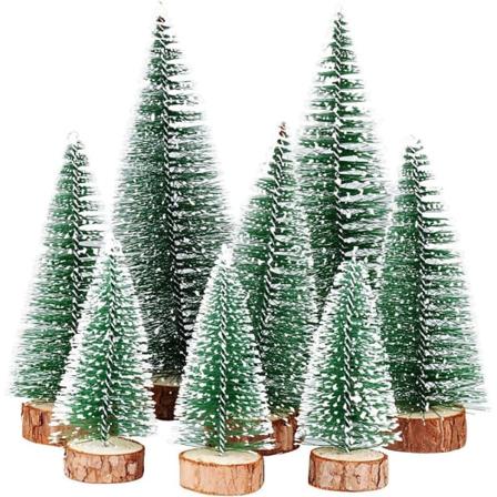 3 Kokoa Miniatyyrikuusi Vihreä Mini Joulukuusi Puu Pieni