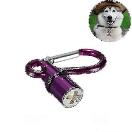 LED Blinkende Sikkerheds Natlys Vedhæng til Hund/Kat i Aluminium, Tilfældig Farve Levering