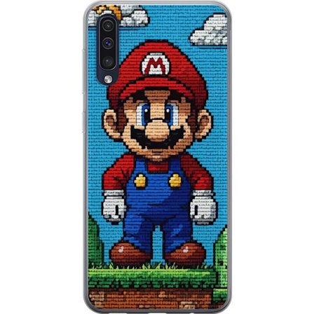 Kompatibel Mobilcover til Samsung Samsung Galaxy A50 Super Mario plakat Nintendo retro spil karakter 8bit pixel kunst klassisk spil helt mural design