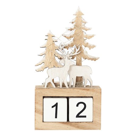 LED-lysende juledekorasjoner i tre