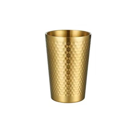 Double-Wall Beer Cups Kallvatten Drycker Cup GULD 350ML
