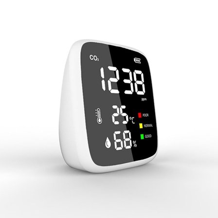 CO2 kuldioxiddetektor Indendørs luftkvalitetsmonitor