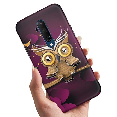 Cover / Mobilcover til OnePlus 7T Pro - Lysbrun Ugle