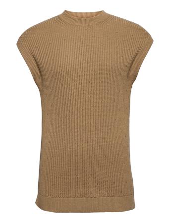 Slhrelaxed Tom Knit Waistcoat Exp Brown Selected Homme