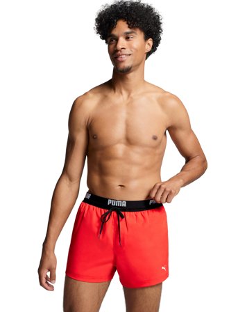 Puma Swim Puma Swim Men Logo Short Shorts 1P - Red - L