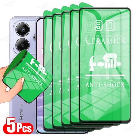 För Xiaomi Redmi Note 14 5 st Keramisk Film Redmi Note 13 12S 12 Turbo 4G 10 Pro 9 11 12 Pro Plus 9S 10S 11S 10T Skärmskydd