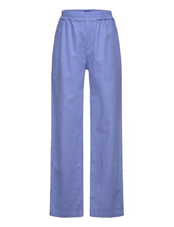 Nlfhill Linen Reg Pant Bottoms Trousers Blue LMTD