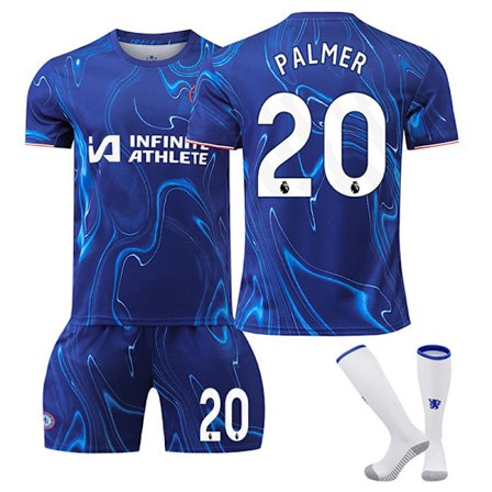 Chelsea Hemma Barn Fotbollströja med Strumpor NO.20 Palmer-WELLNESS 2024-2025